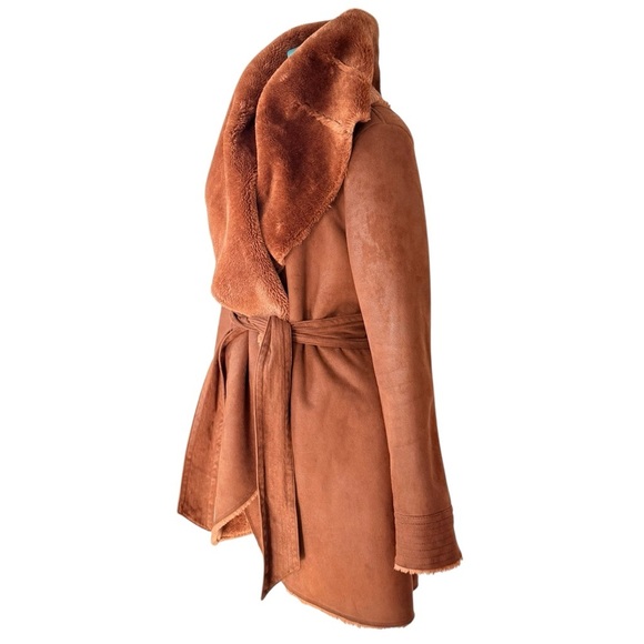 GET Faux Shearling Coat Women M Folklore Taylor Swift Fallcore - Picture 2 of 12